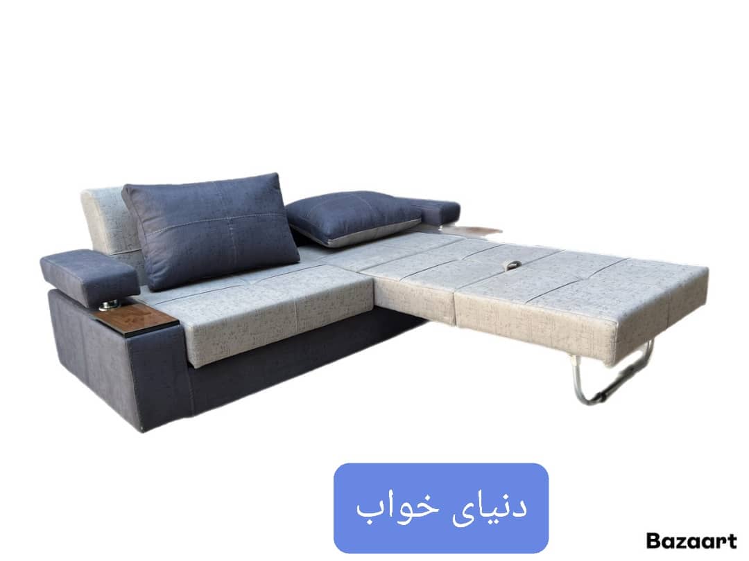 مبل تخت خوابشو  مدل الما دوقلو بادسته